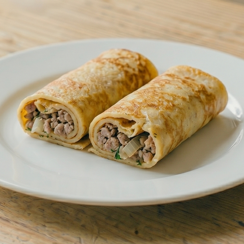 Блинчики с мясом