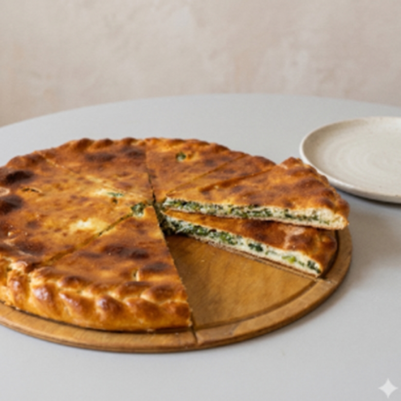С сыром и зеленью