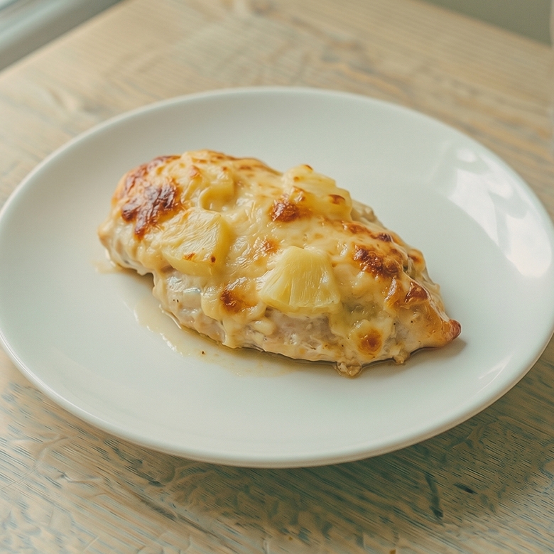 Куриная грудка запеченная с ананасом