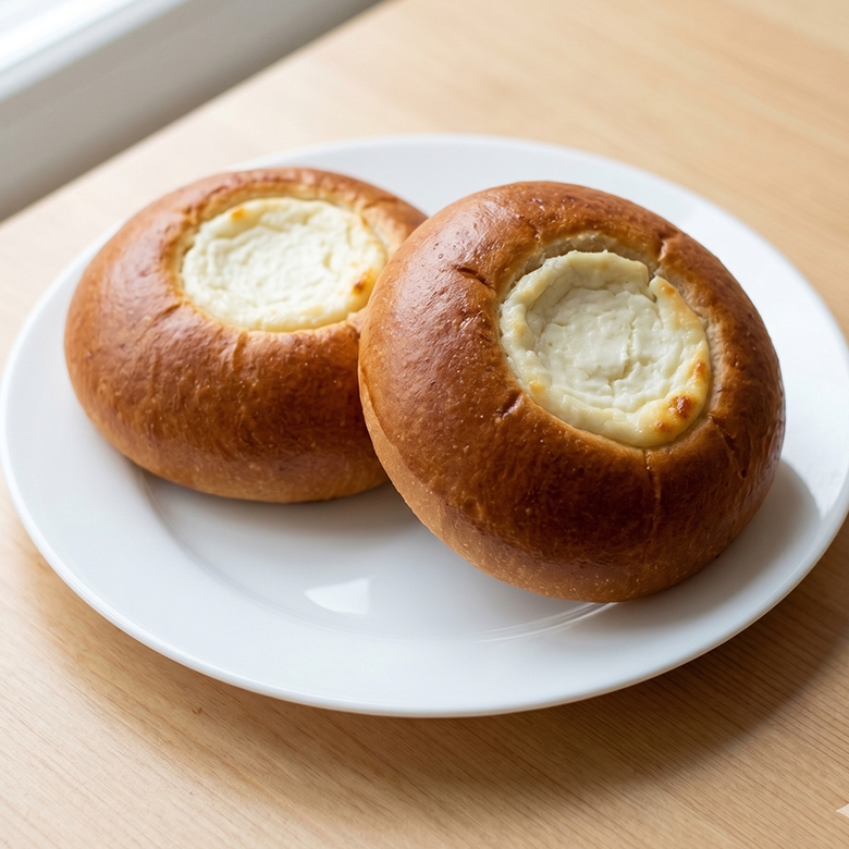 Булочка с творогом